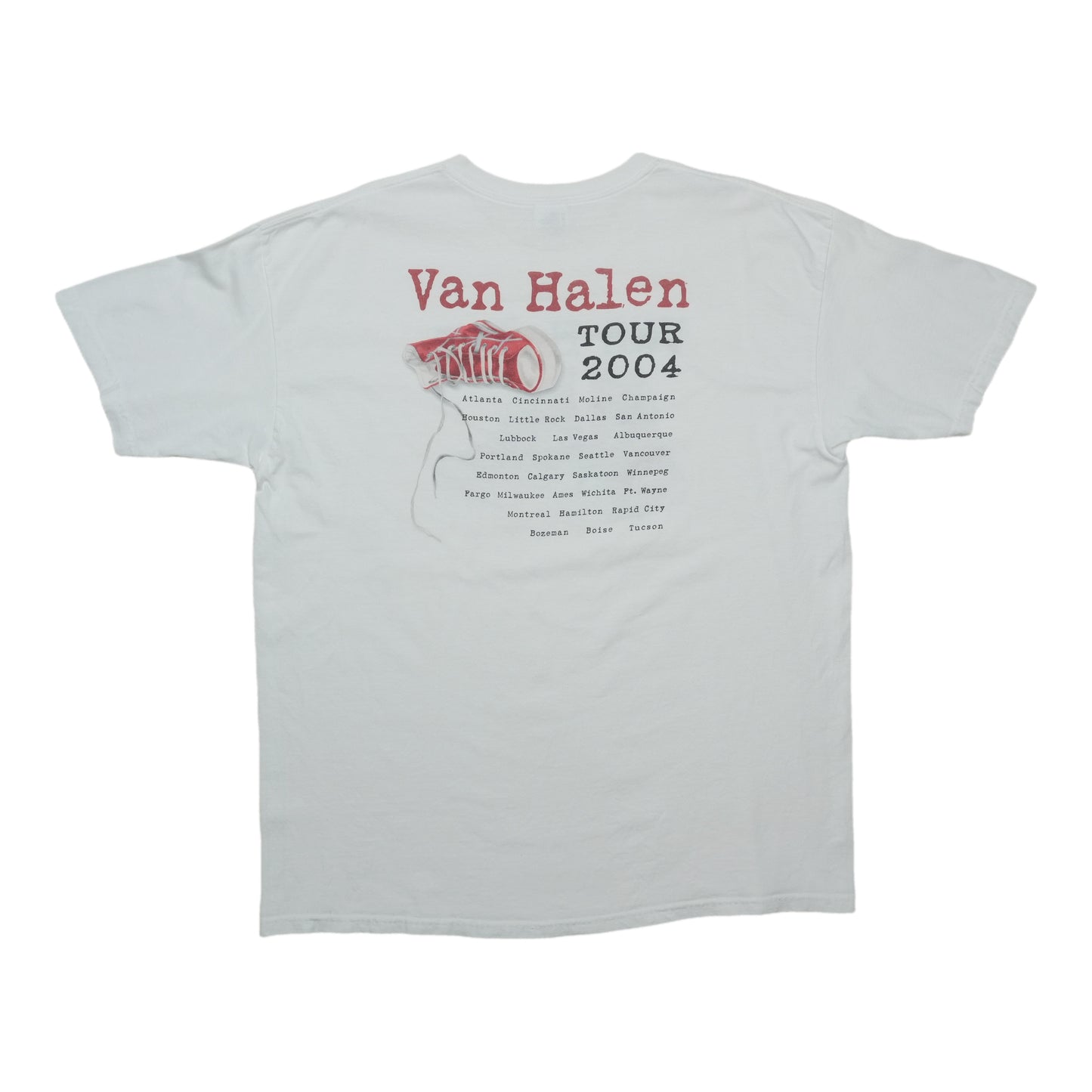 Van Halen Red Sneakers Shirt Back