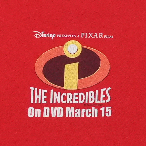 2005 The Incredibles DVD Promo Shirt Front Graphic