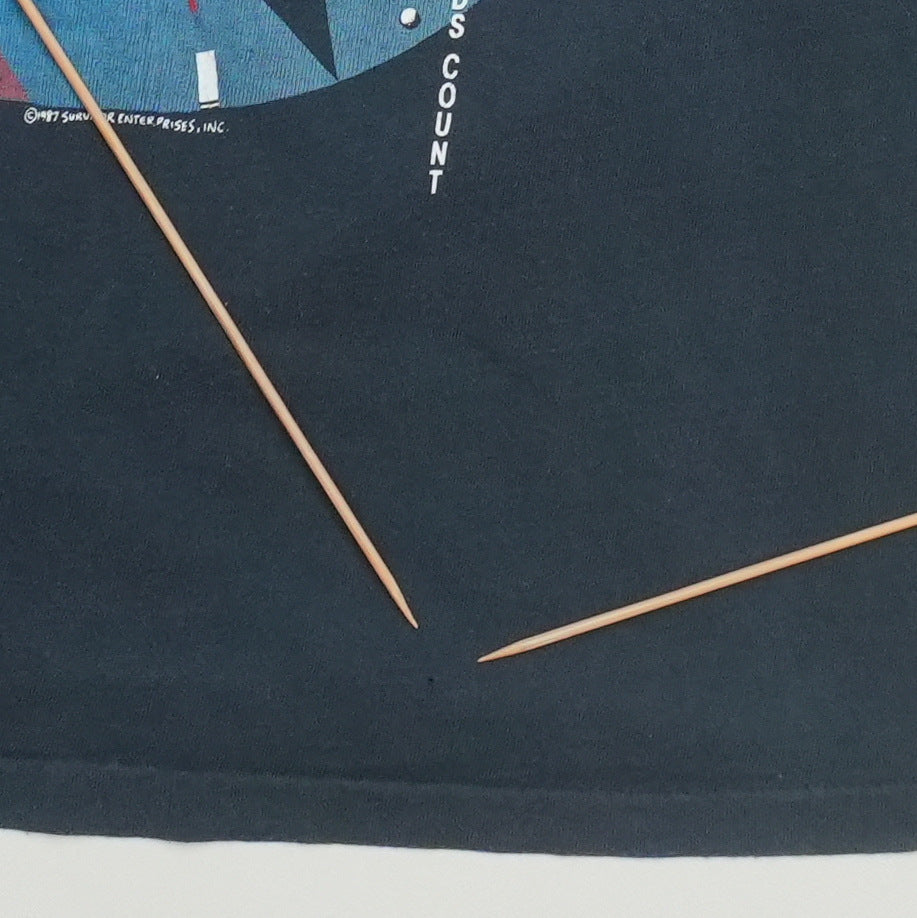 1987 Survivor When Seconds Count Shirt Detail 3