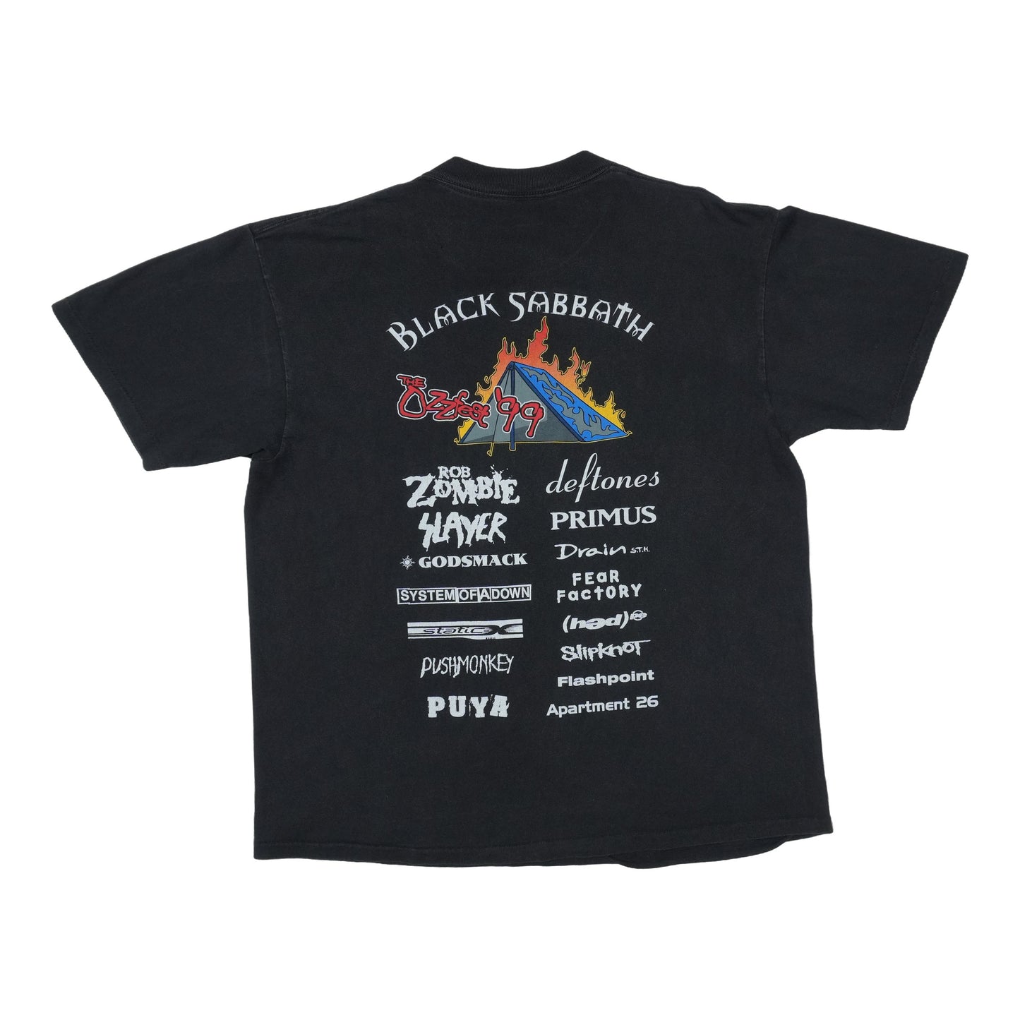 1999 Ozzfest Black Sabbath Shirt Back