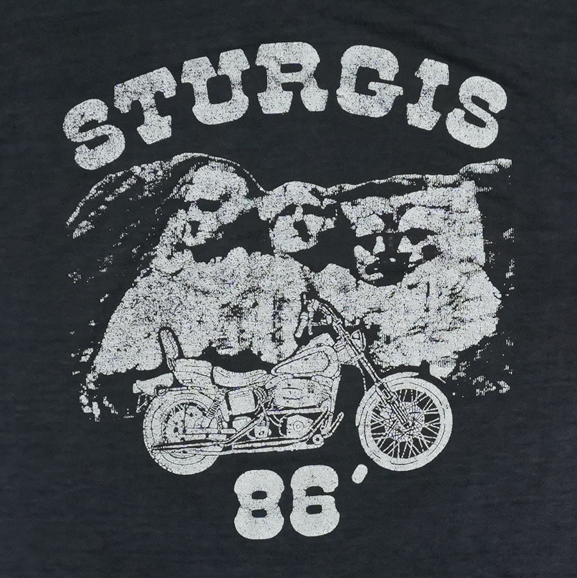 1986 Sturgis Harley Davidson Shirt Back Graphic
