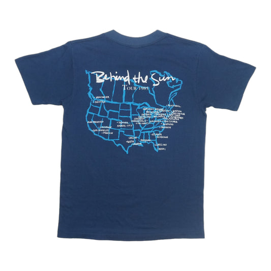 1985 Eric Clapton Behind The Sun Tour Shirt Back