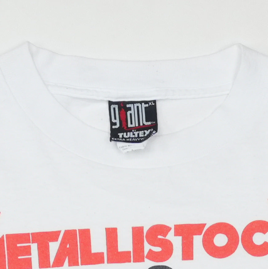 1994 Metallica Metallistock Hippie Shit Parody Shirt Tag