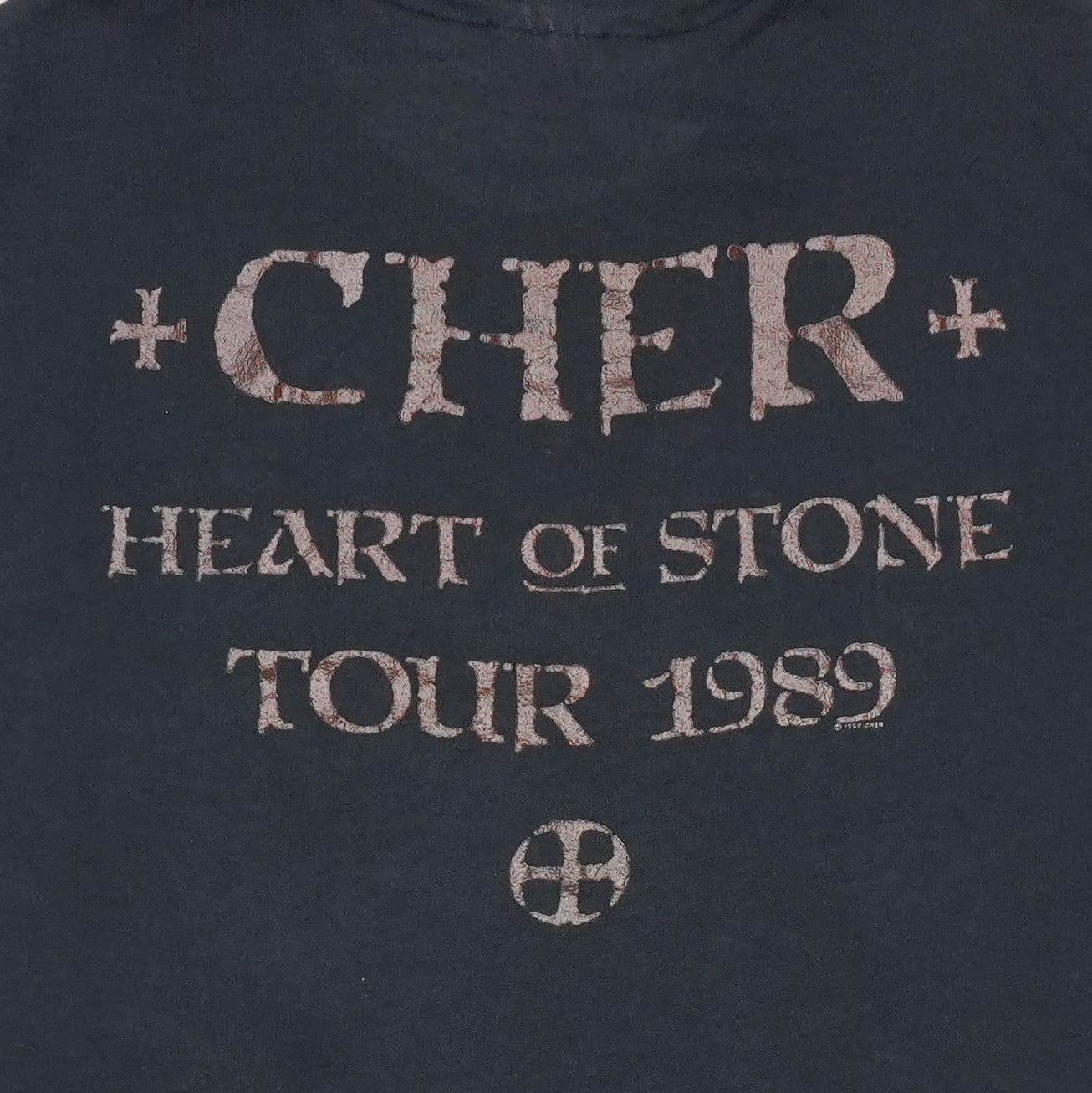 1989 Cher Heart of Stone Tour Shirt Back Detail 1