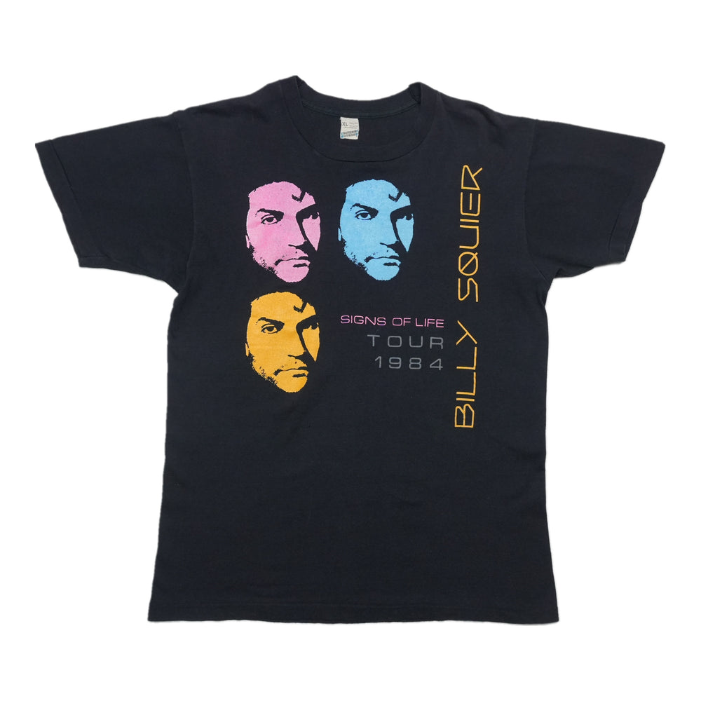 1984 Billy Squier Signs Of Life Tour Shirt Front