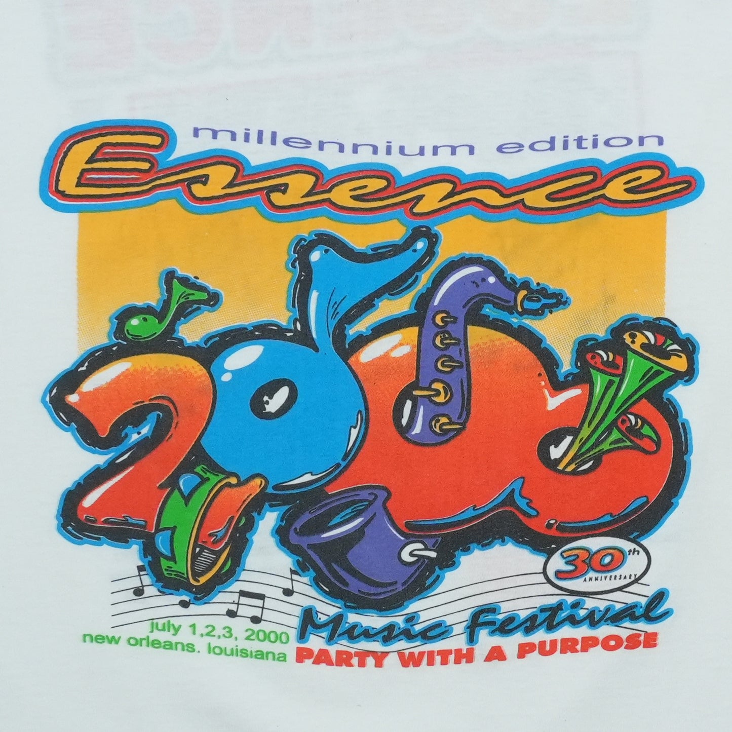 2000 Essence Music Festival New Orleans Shirt Front Graphic