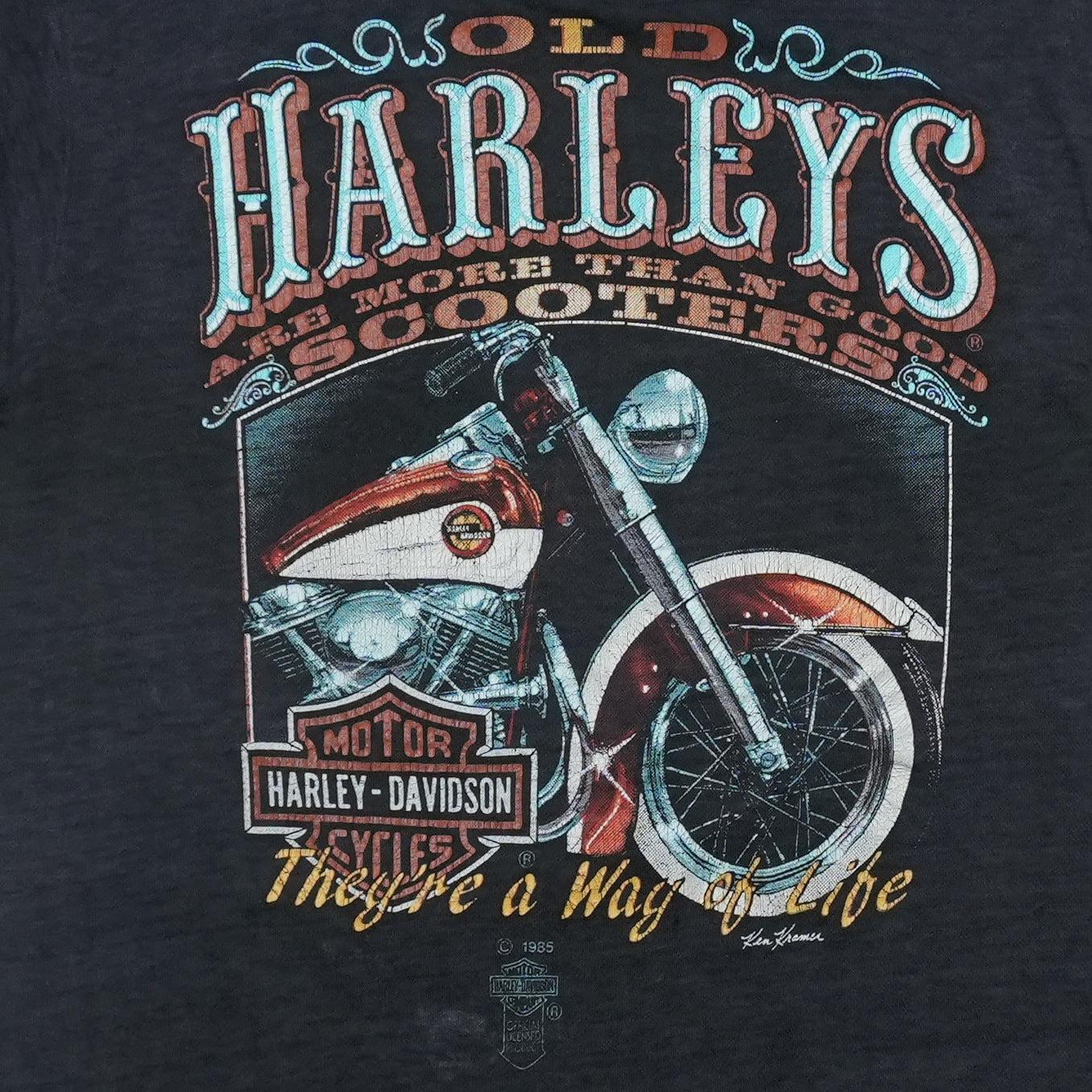 1986 Sturgis Harley Davidson Shirt Front Graphic