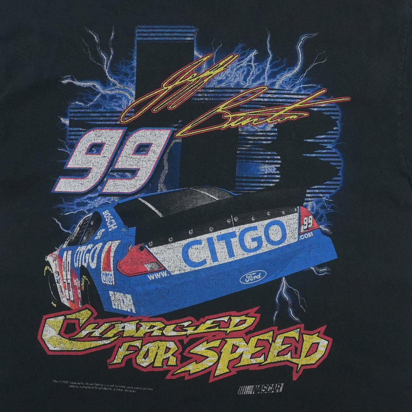 1990s NASCAR Jeff Burton 99 Citgo Shirt Back Detail 1