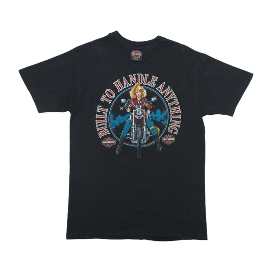 1993 Harley Davidson California Built To Handle Anything Shirt Front