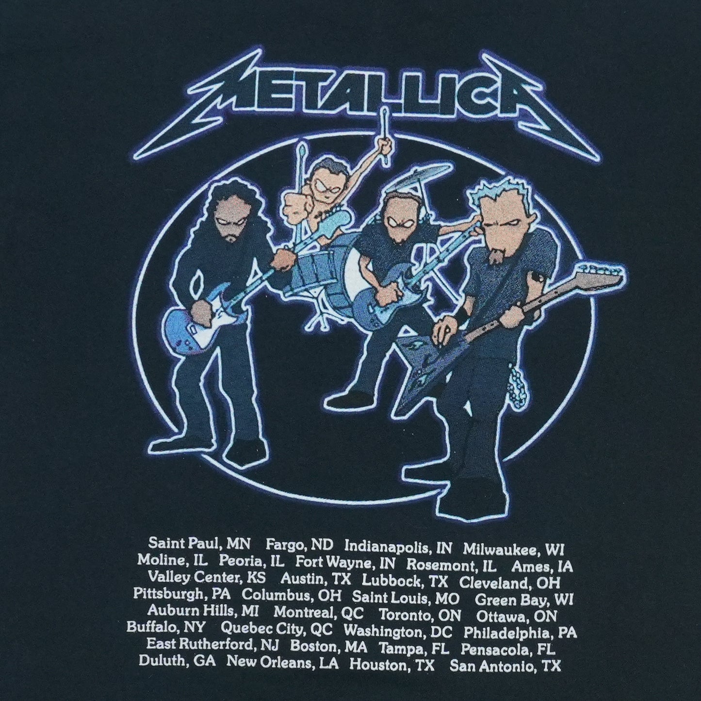 2004 Metallica Madly In Anger With The World Tour Shirt Detail 4