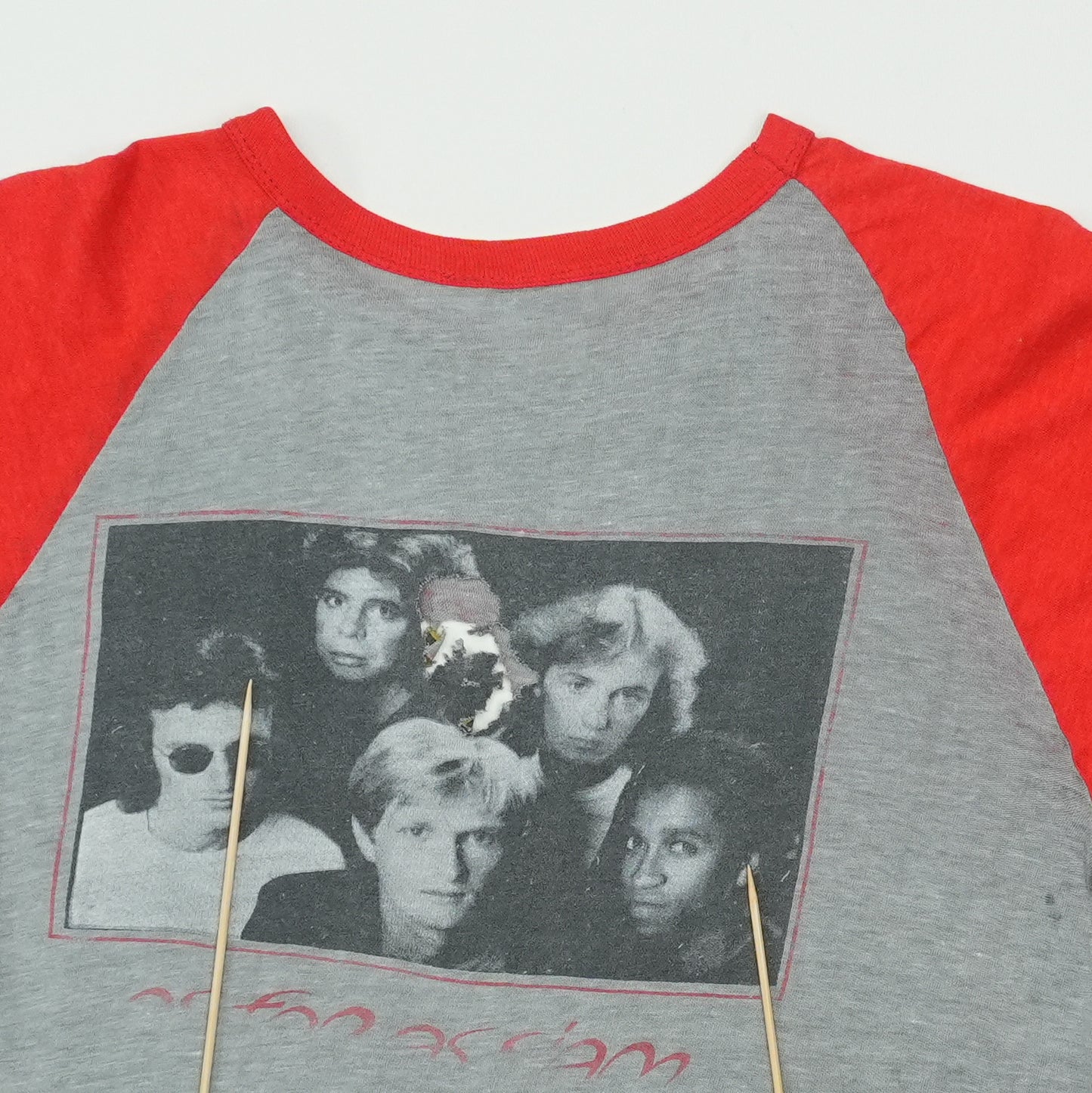1981 Red Rider Lunatic Fringe Raglan Shirt Detail 7