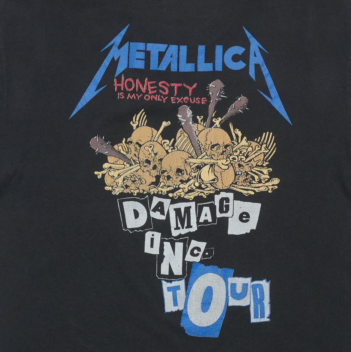 1980s Metallica Damage Inc Shirt Back Detail 2