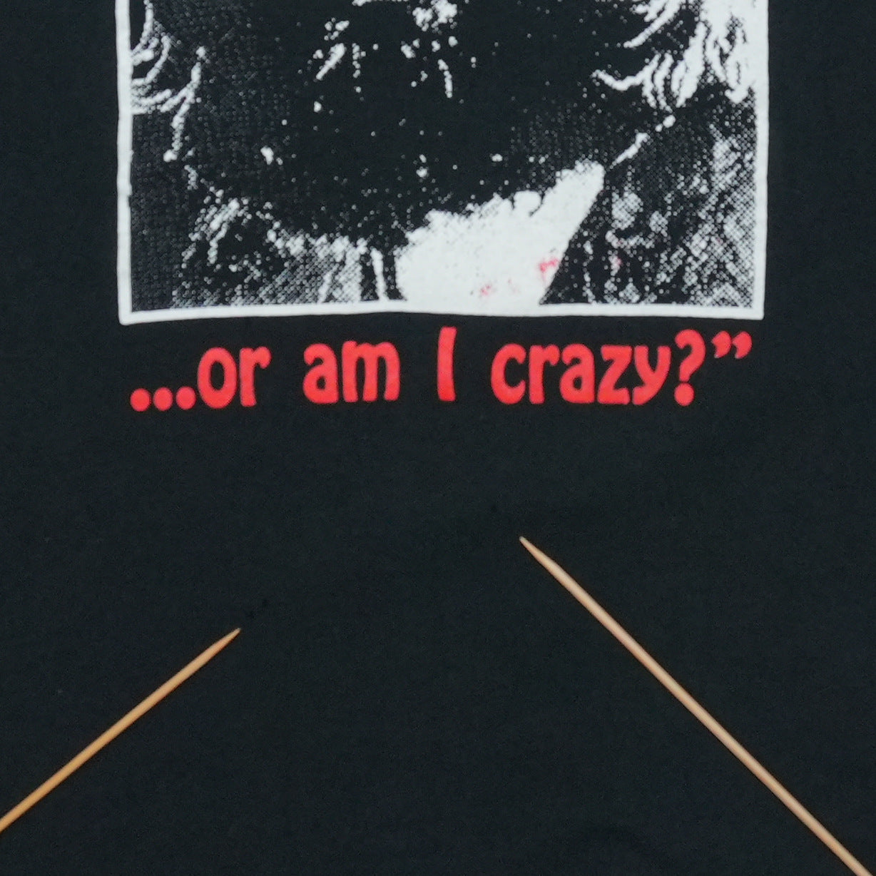 1990s Charles Manson Is It Hot In Here Shirt Detail 3