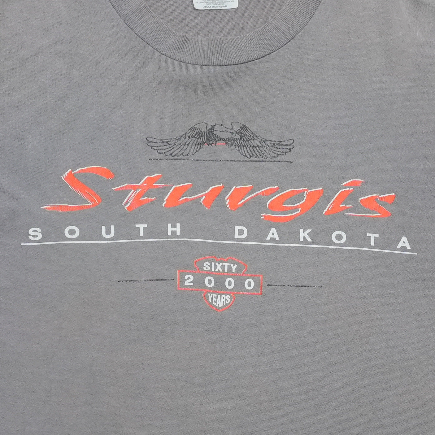 2000 Sturgis 60th Annual Black Hills Rally Shirt Front Detail 1