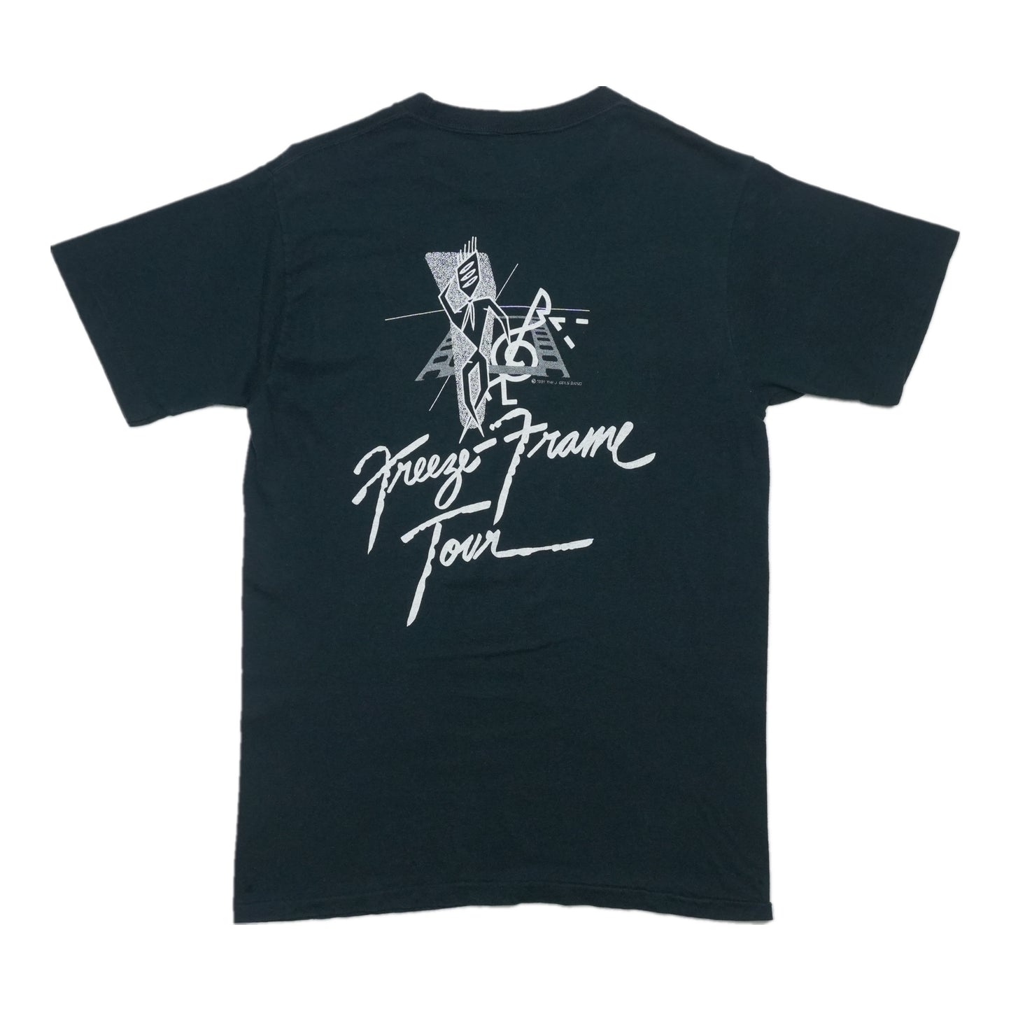 1981 J. Geils Band Freeze Frame Tour Shirt Back
