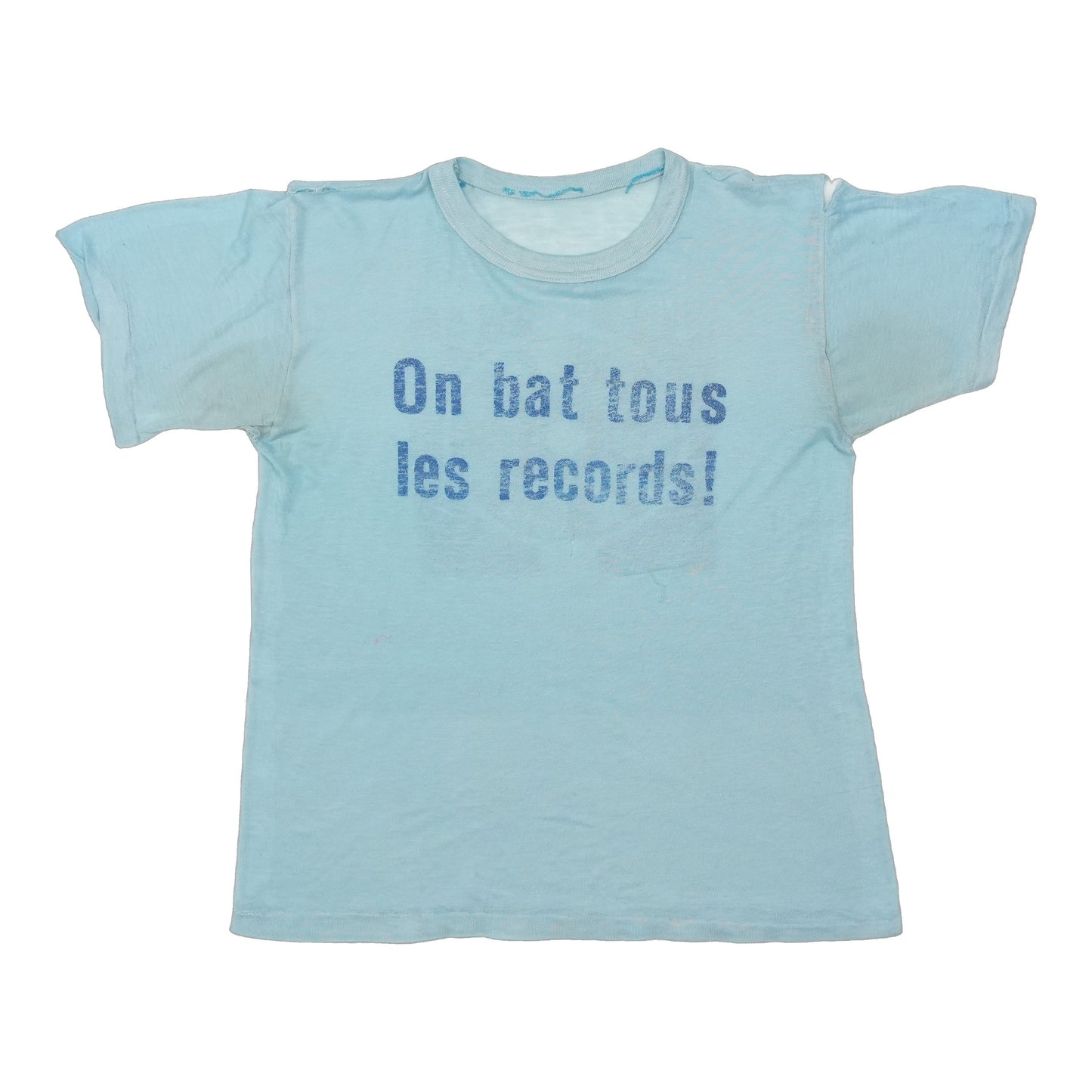 1970s On Bat Tous Les Records Shirt Front