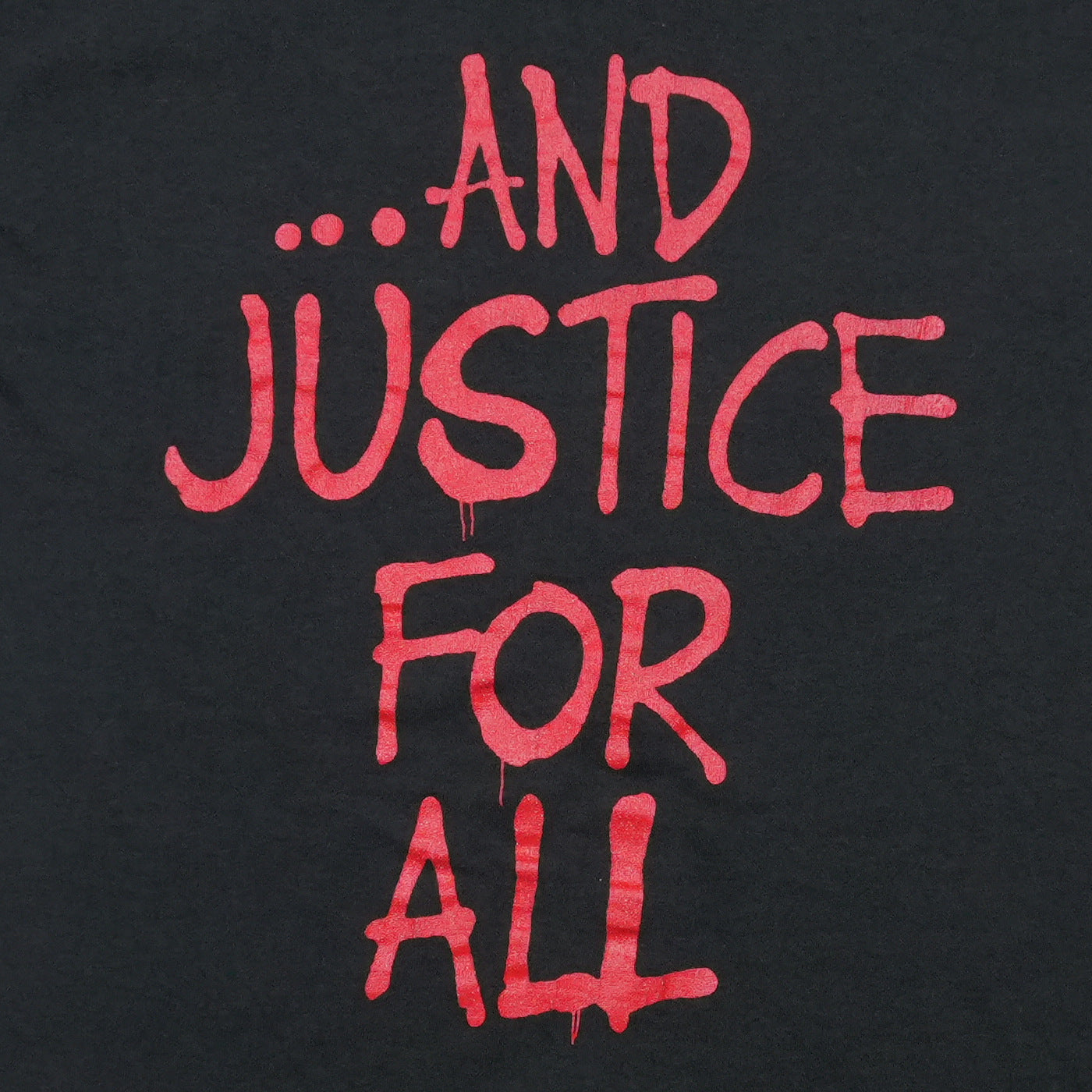 1988 Metallica Band And Justice For All Shirt Back Graphic