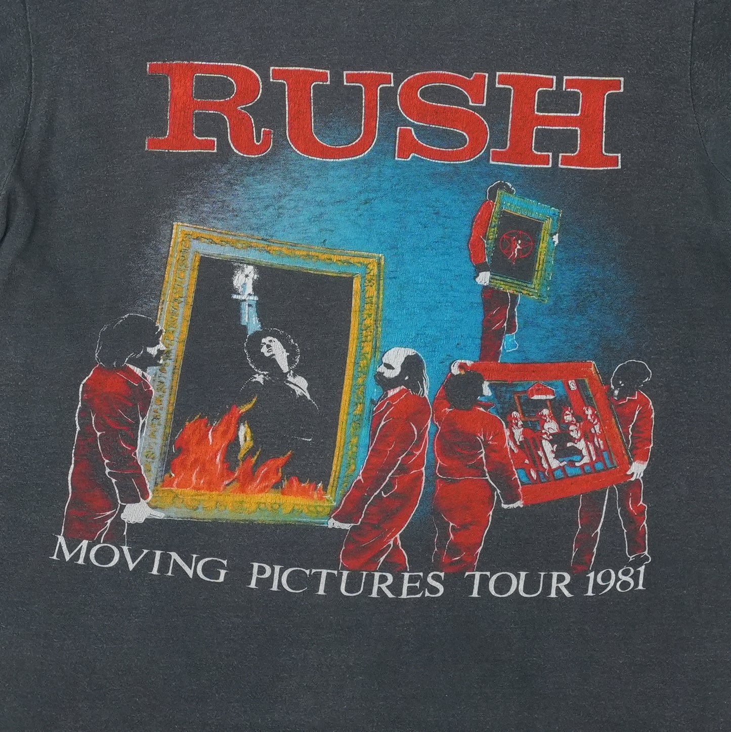 1981 Rush Moving Pictures Tour Shirt Detail 2