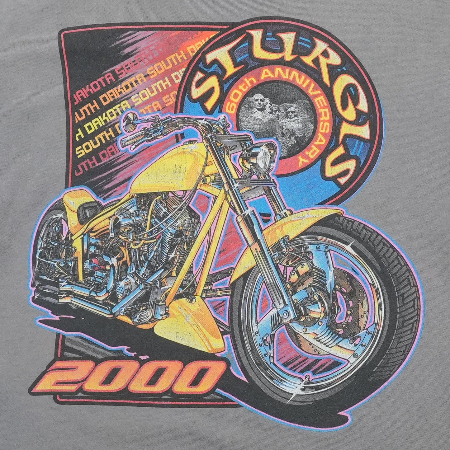 2000 Sturgis 60th Annual Black Hills Rally Shirt Back Detail 2