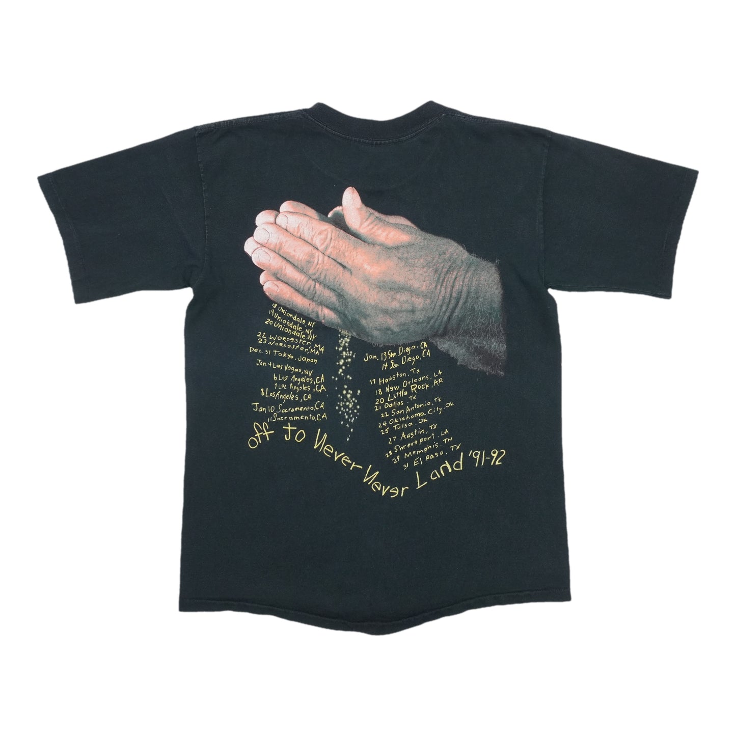 1991 Metallica Enter Sandman Tour Shirt Back
