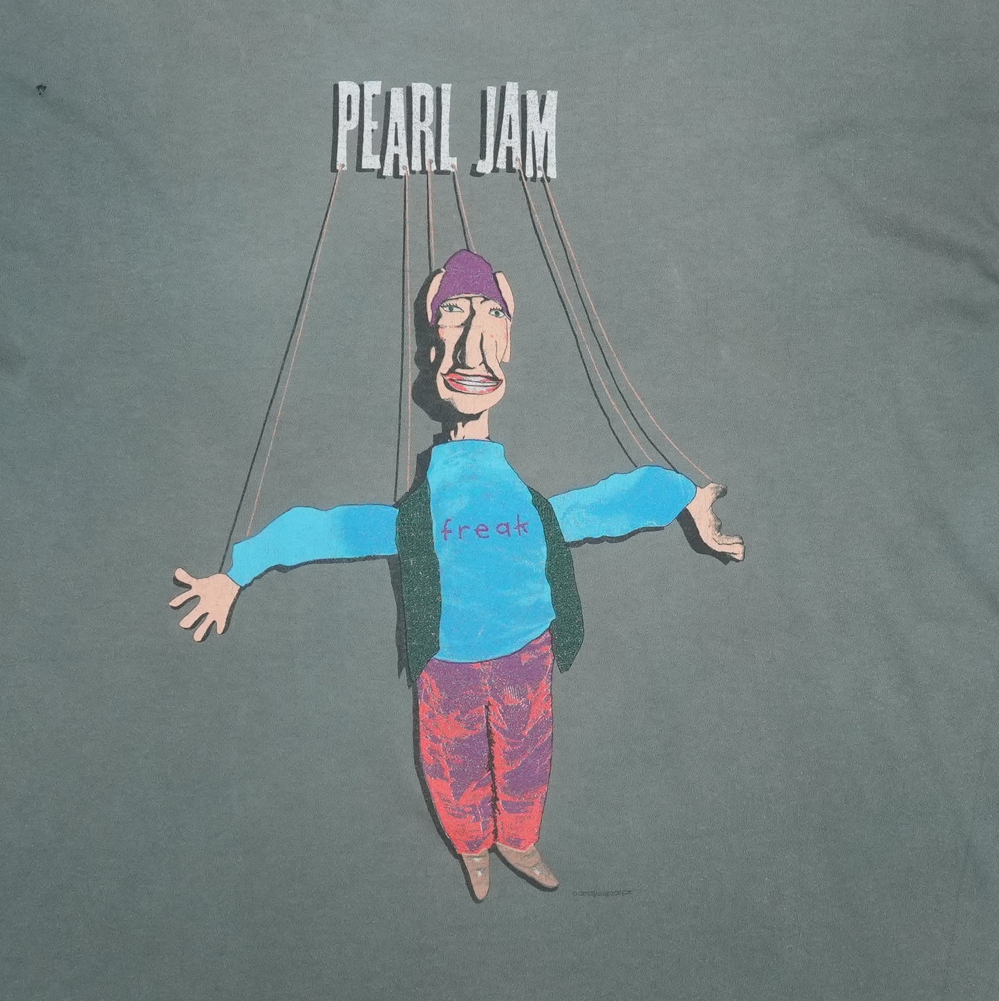 1994 Pearl Jam Freak Tour Shirt Detail 2