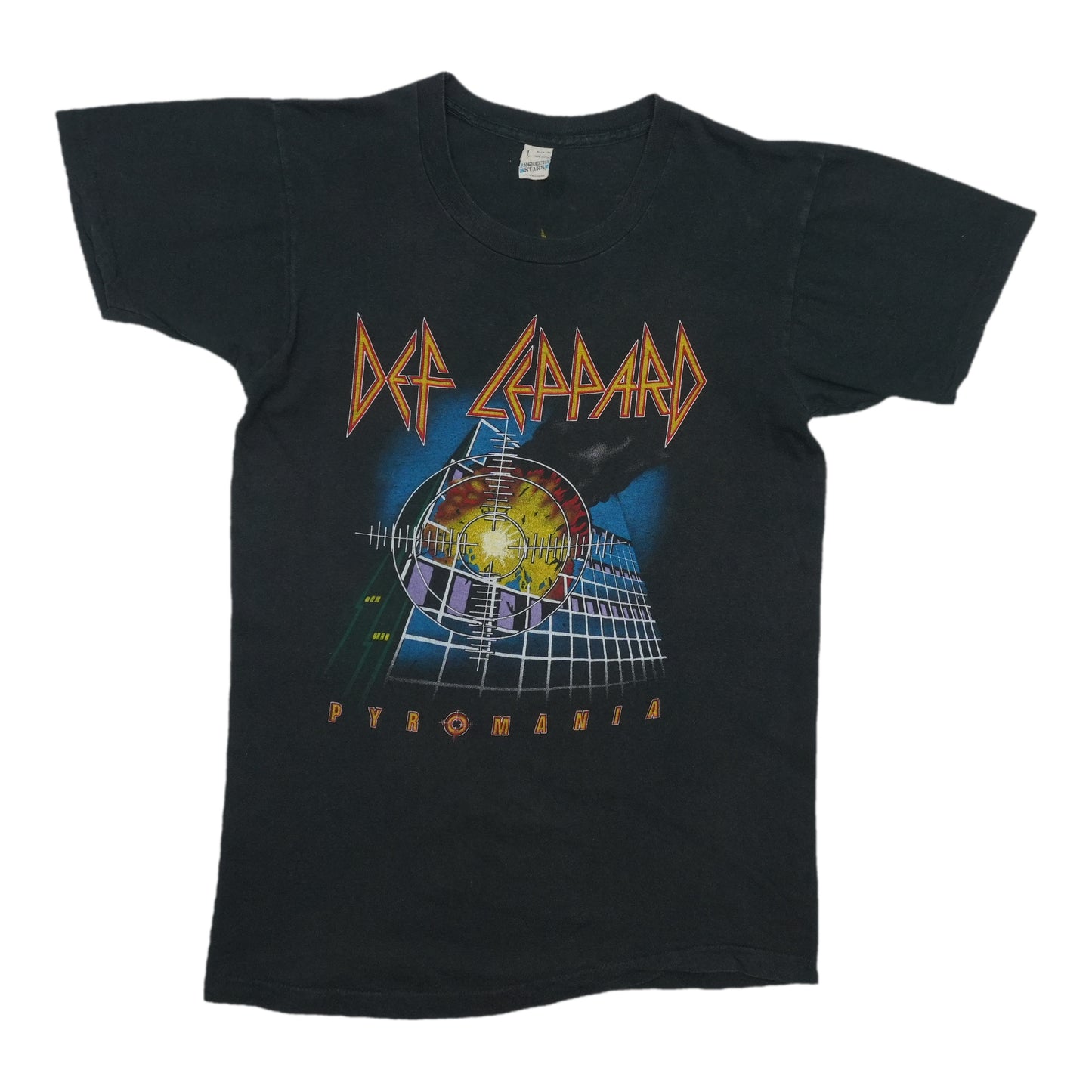 1983 Def Leppard Pyromania Tour Shirt Front