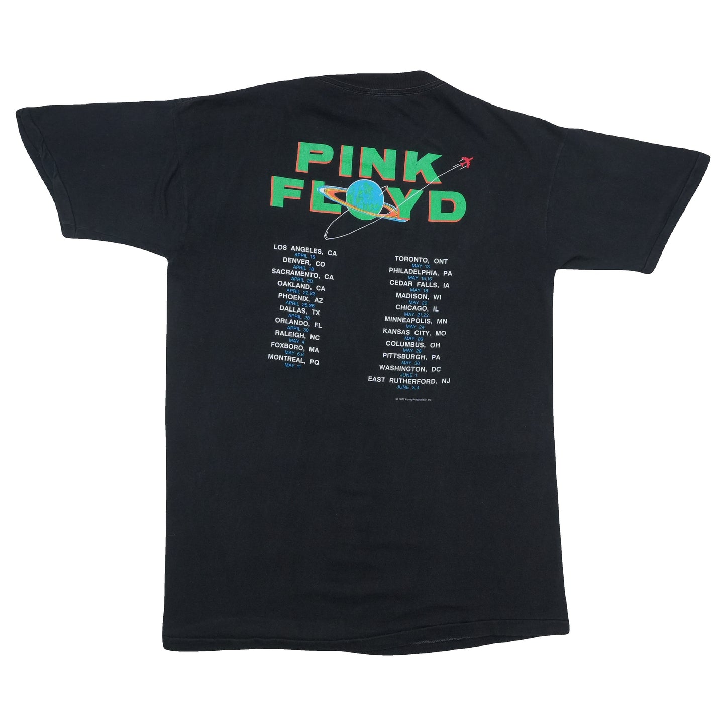 1987 Pink Floyd Dark Side of the Moon Tour Shirt