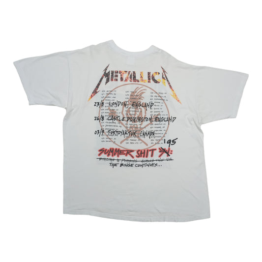 1994 Metallica Live Shit Binge and Purge Shirt Back