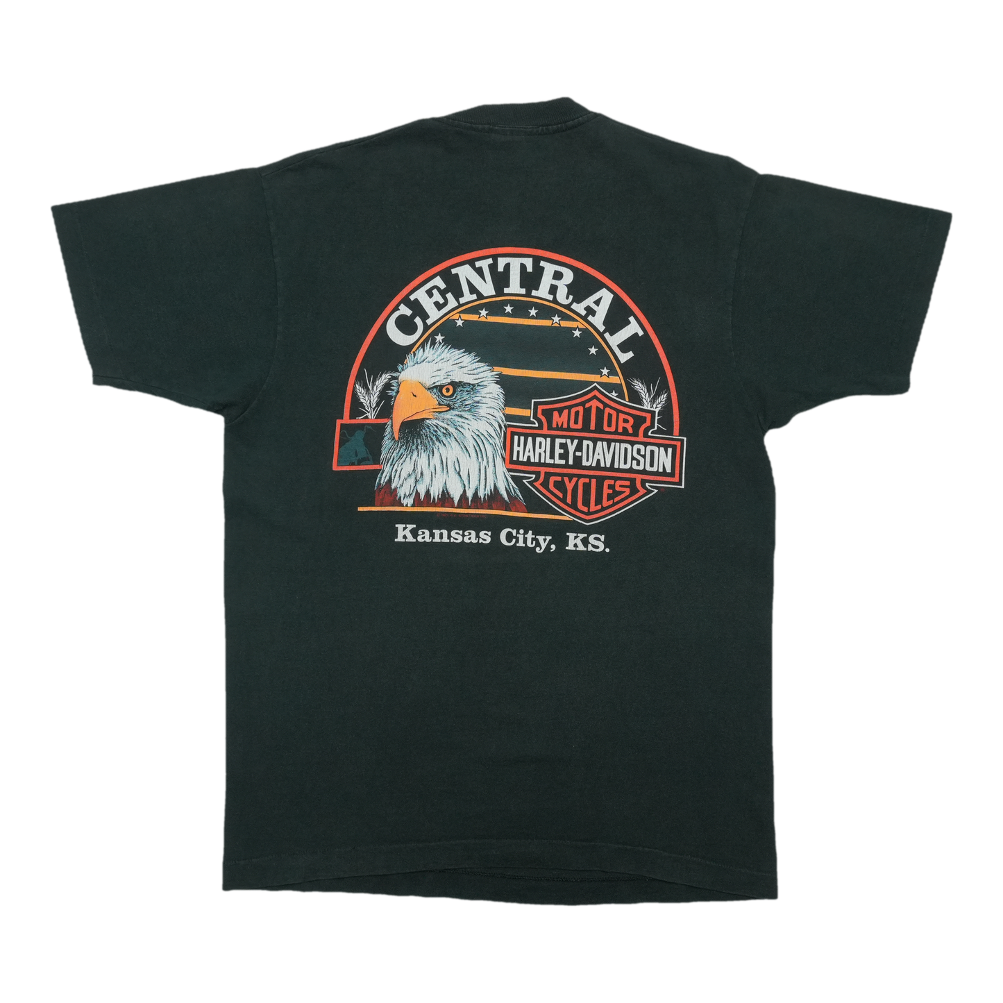 1989 Harley Davidson Central Kansas City Kansas ShirtBack
