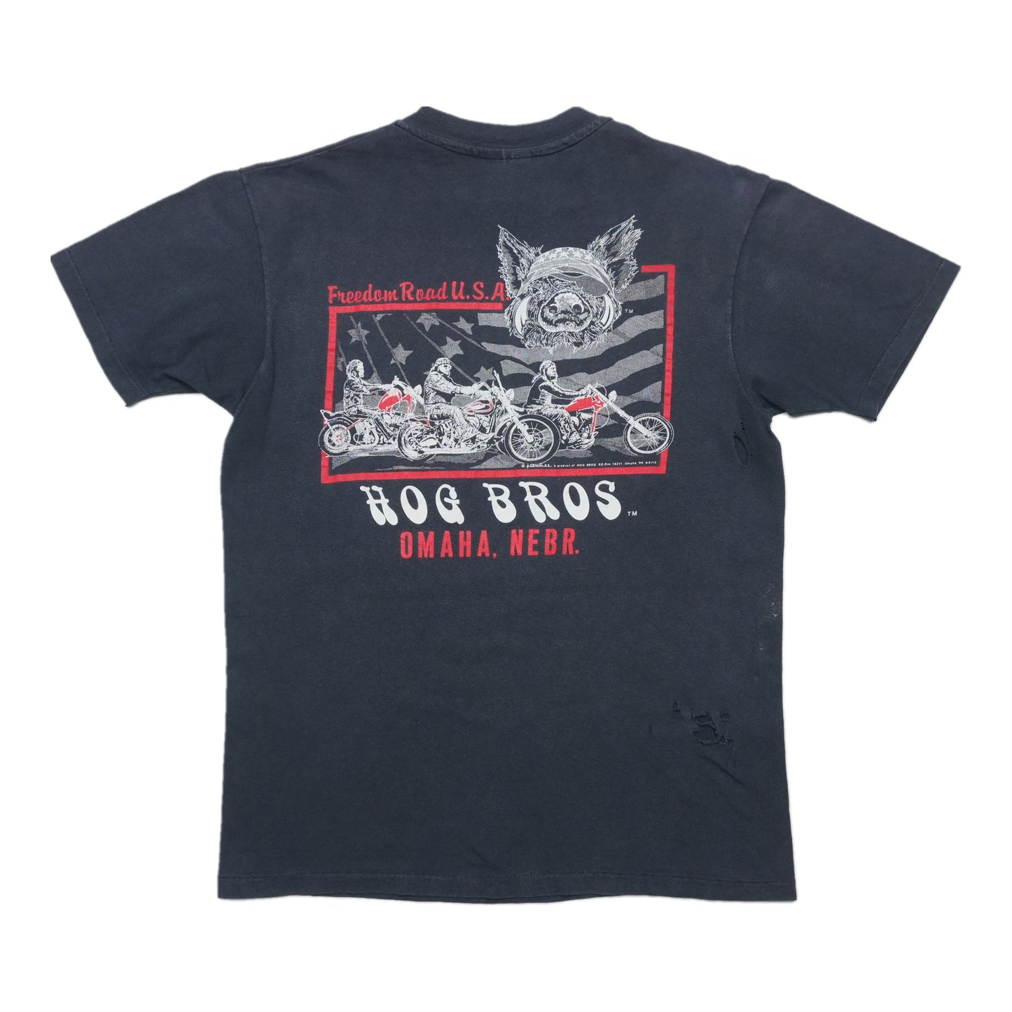 1980s Freedom Road USA Biker Shirt Back