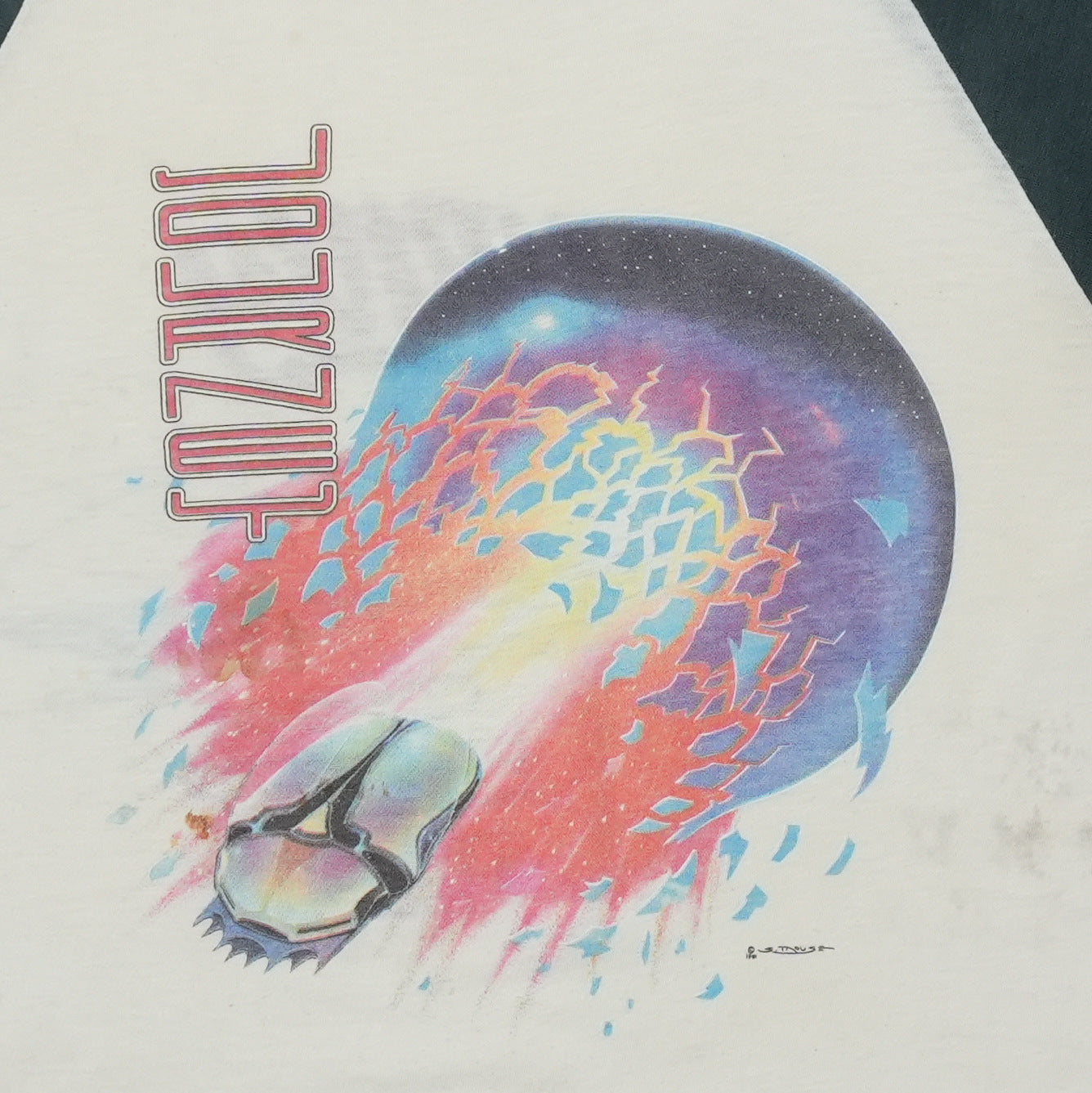 1981 Journey Escape Tour Raglan Shirt Detail 2