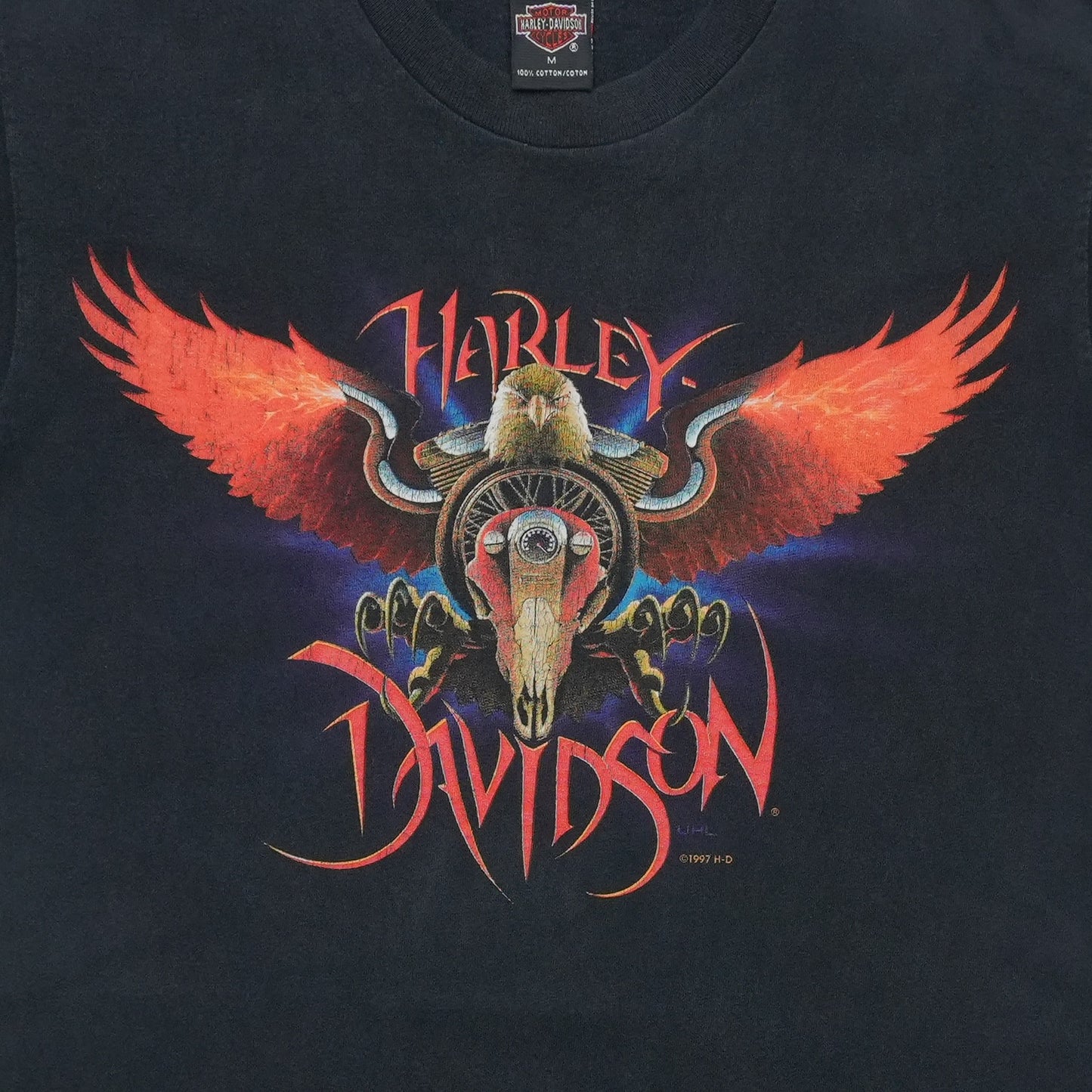 1997 Harley Davidson Wilkesborol ShirtFront Graphic