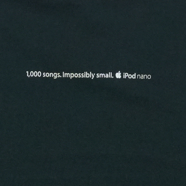 2005 Apple iPod Nano Promo Shirt Back Graphic