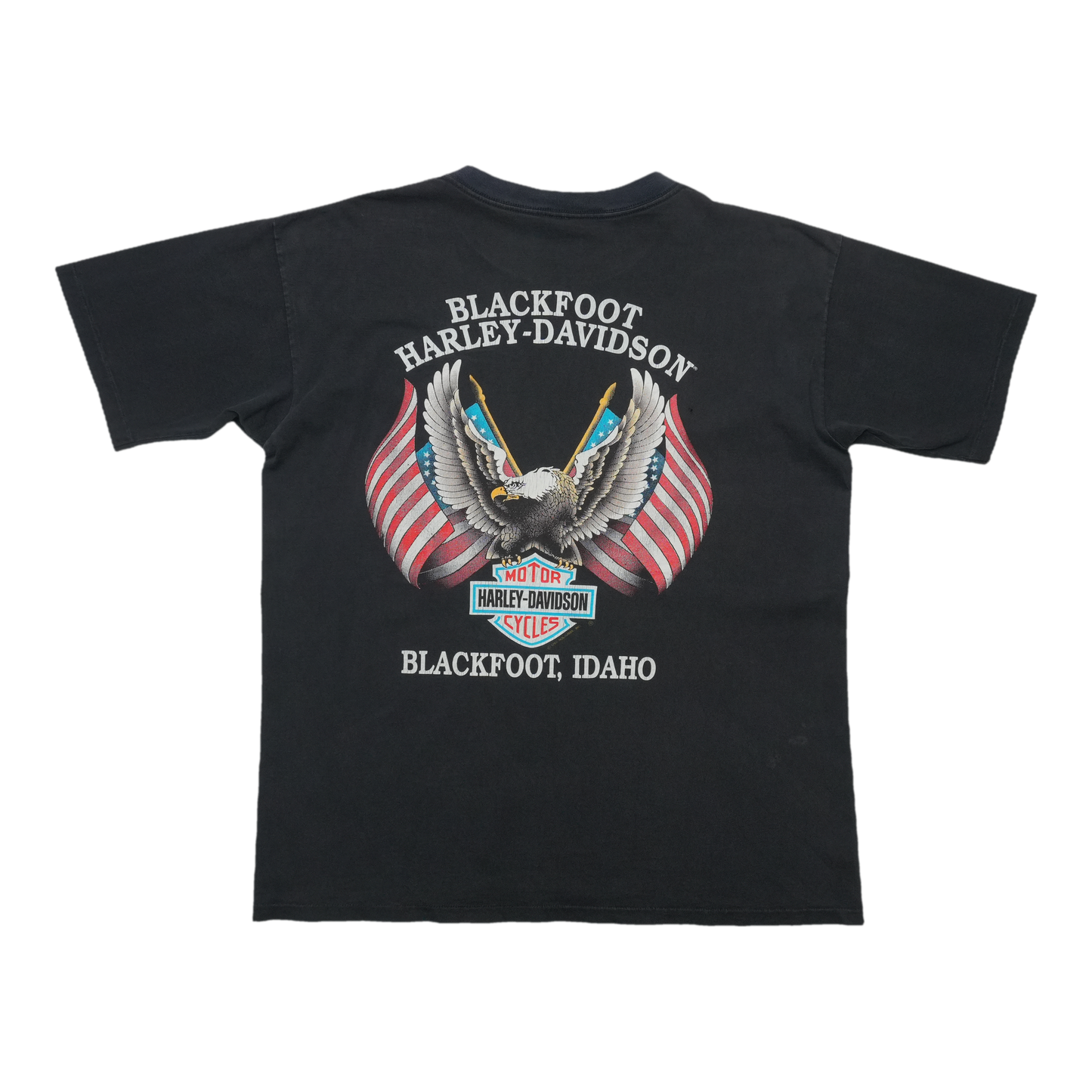 1994 Harley Davidson Against the Wind Eagle ShirtBack