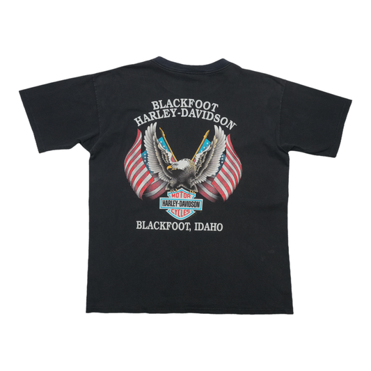 1994 Harley Davidson Against the Wind Eagle ShirtBack