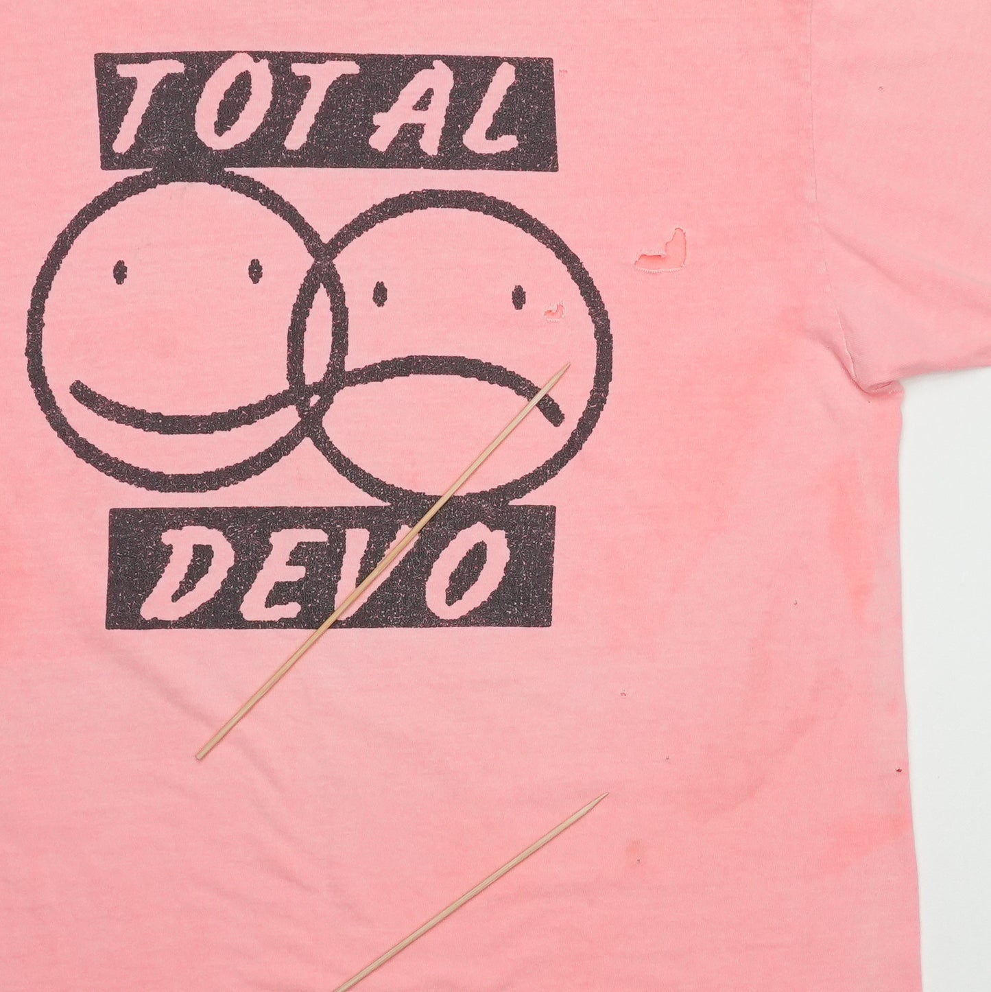 1980s Devo Total Devo Shirt Detail 9