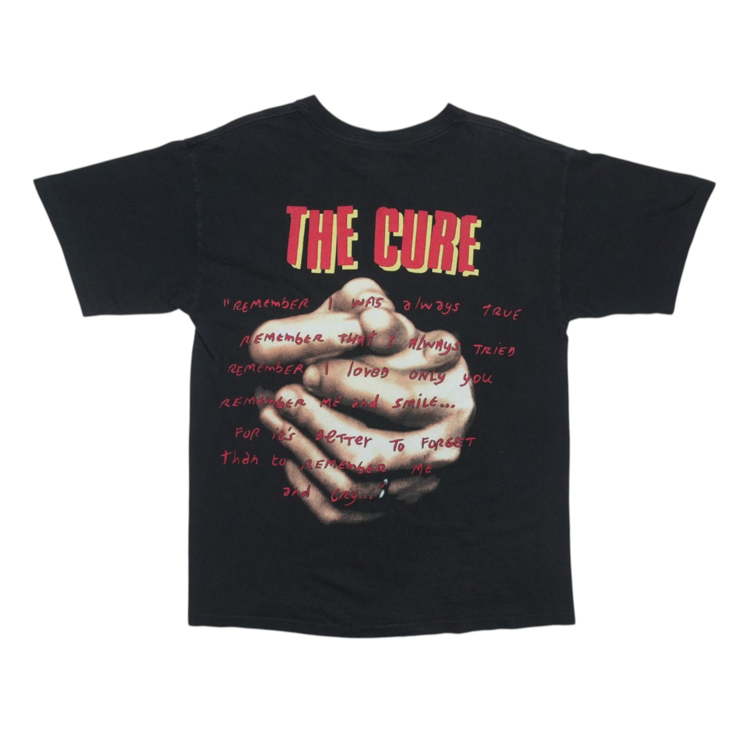 1996 The Cure Shirt Back