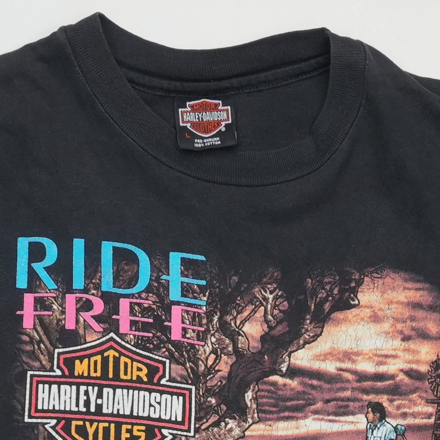 1990s Harley Davidson Ride Free Shirt