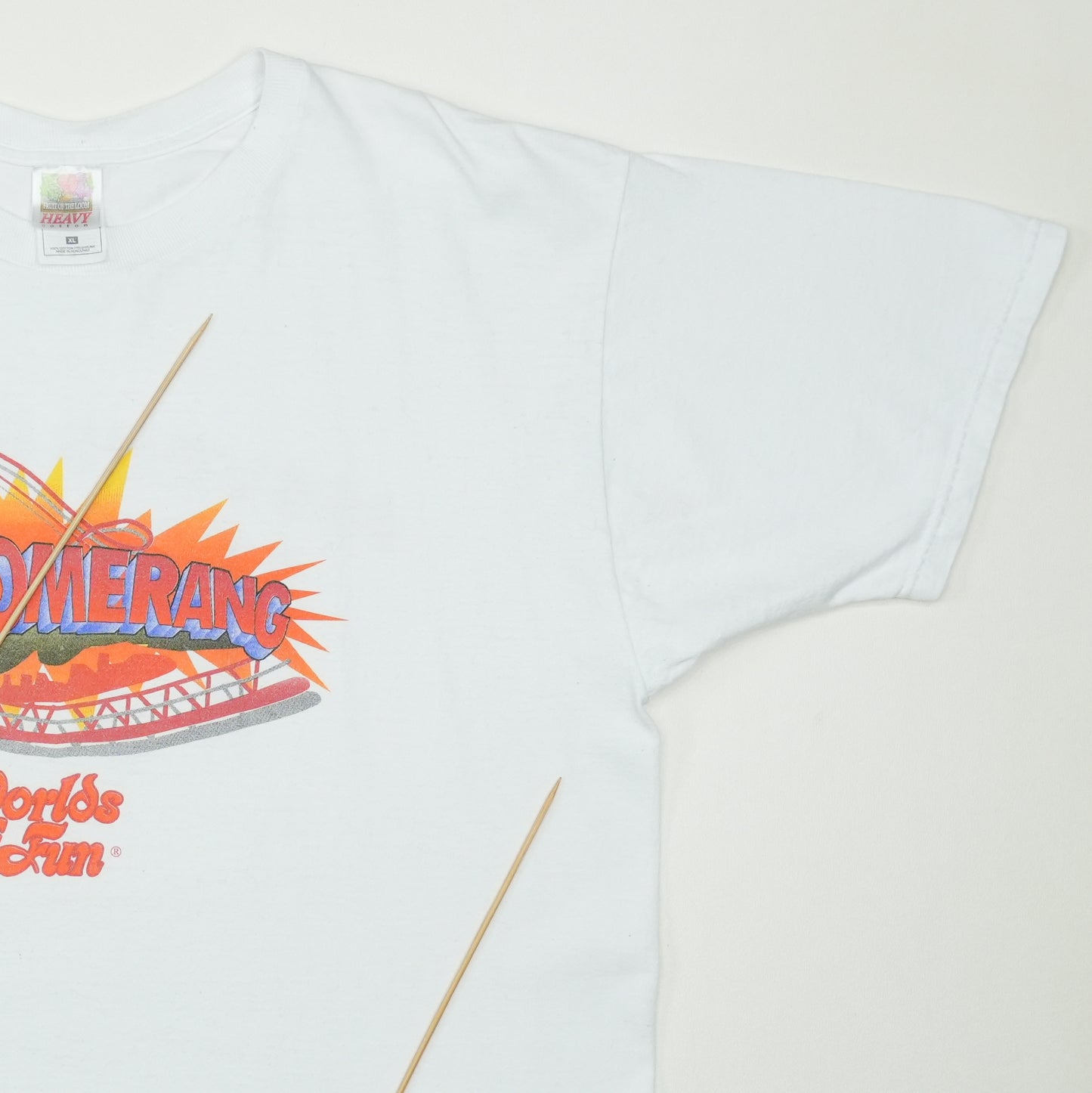 2000 Worlds Of Fun Boomerang Shirt Detail 3