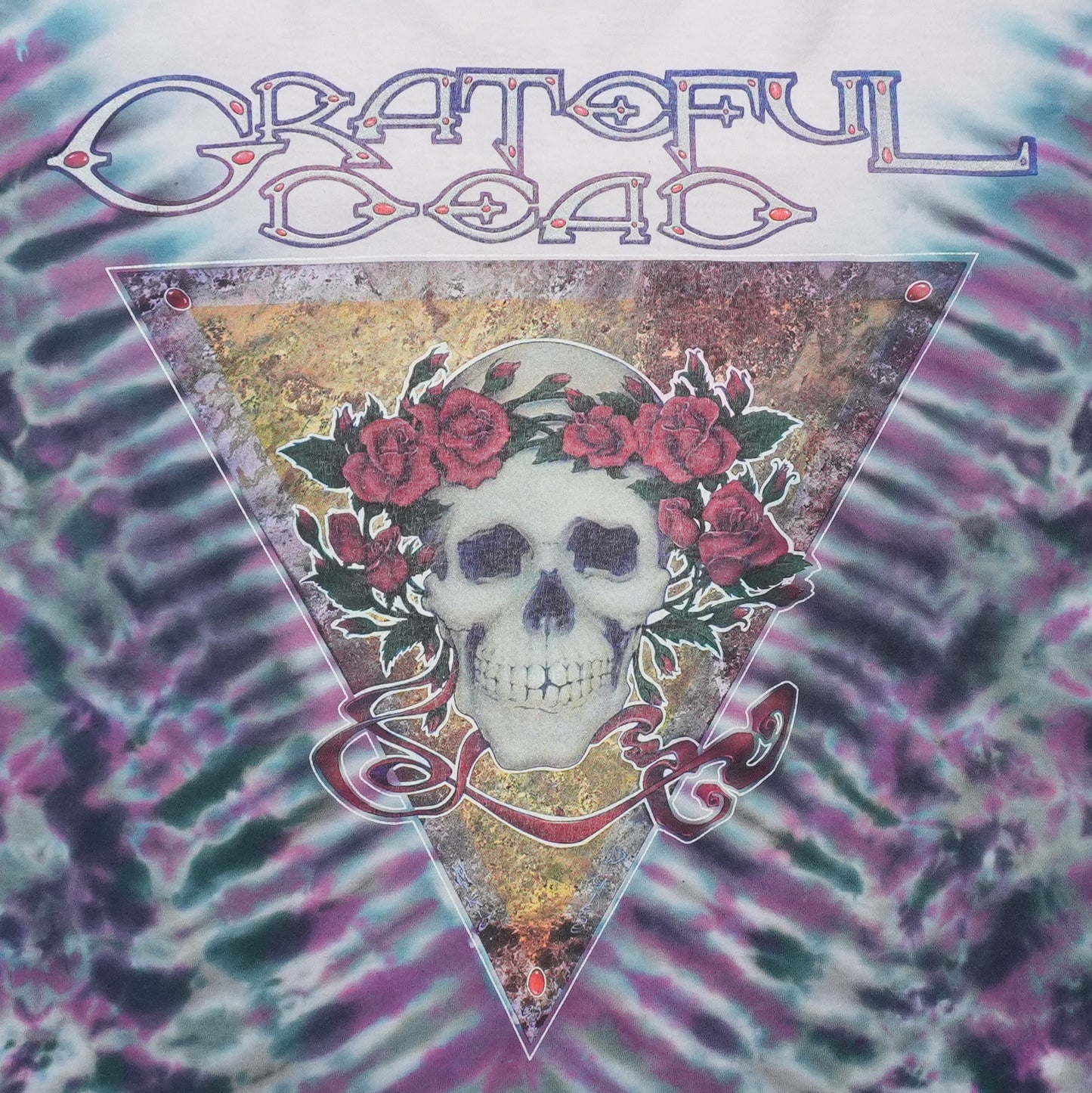 1993 Grateful Dead Summer Tour Tie Dye Shirt Detail