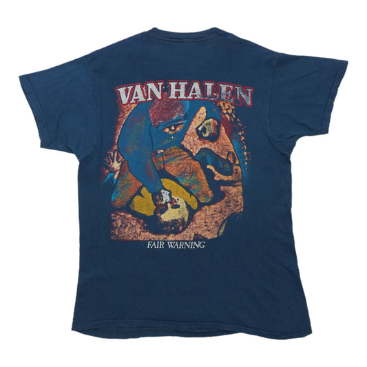 1981 Van Halen Fair Warning Tour Shirt Back