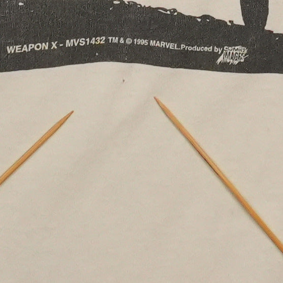 1990s Marvel Wolverine Weapon X Shirt Flaw 3