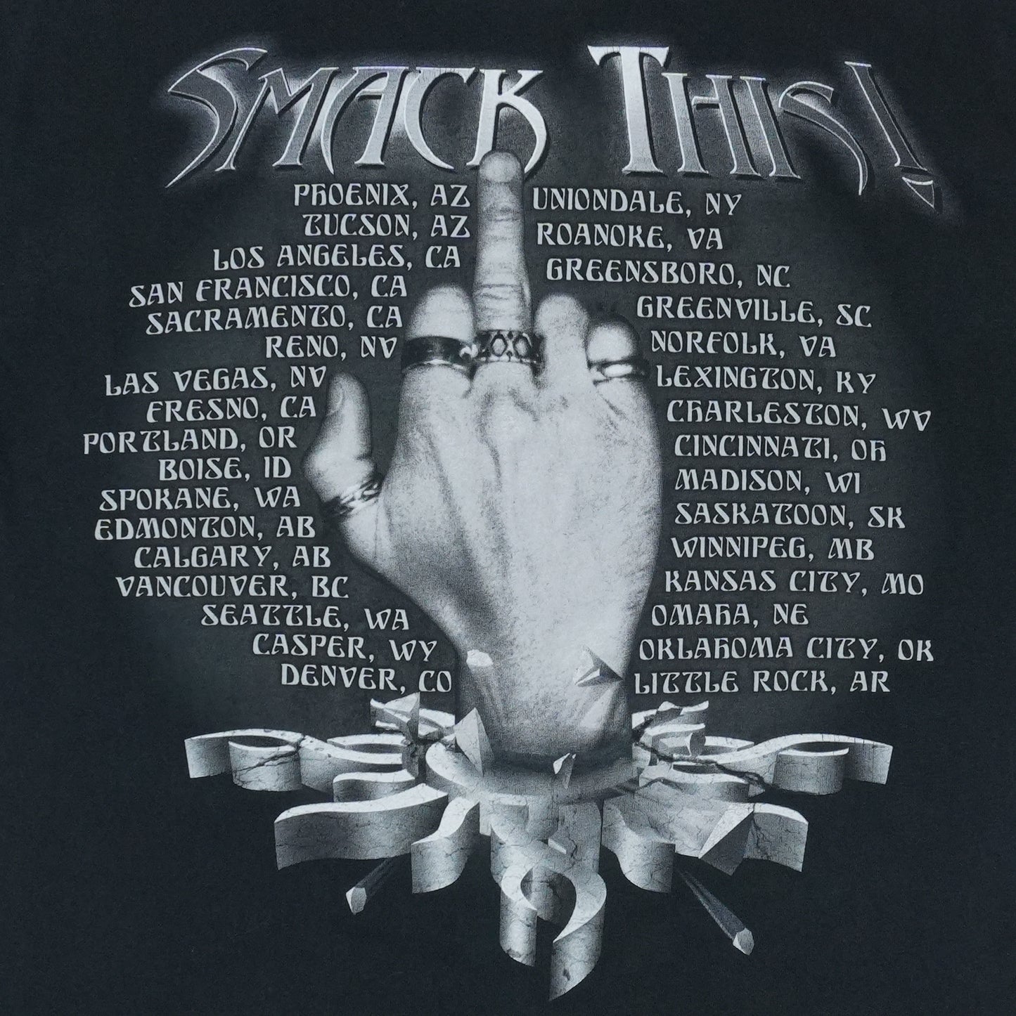 2009 Godsmack Smack This Tour Shirt Detail 5
