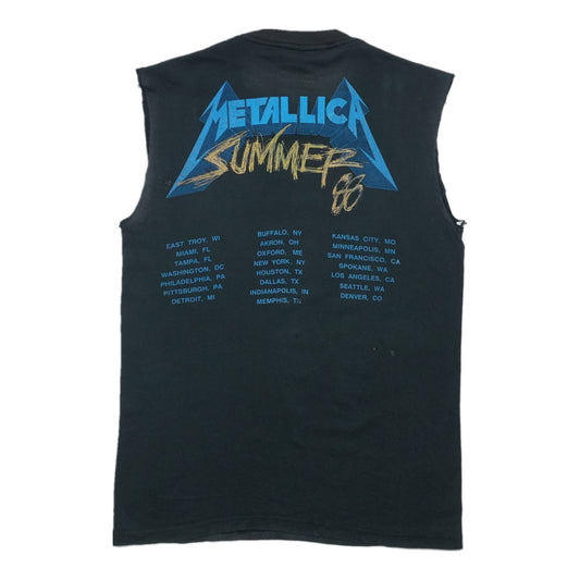 1988 Metallica Damaged Justice Tour Shirt Back