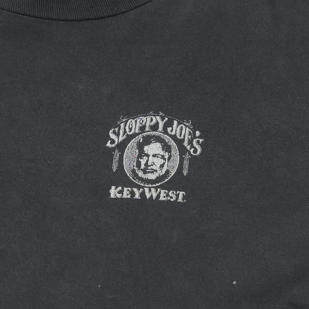1990s Sloppy Joe's Key West Harley Davidson Shirt Front Detail 1