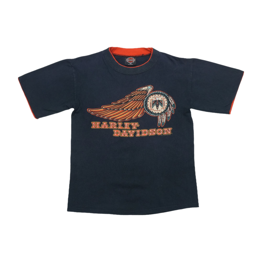 1990s Harley Davidson Yucca Valley California Shirt Front