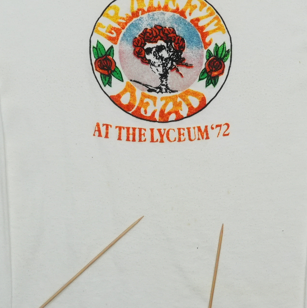 1990s Grateful Dead Lyceum '72 Long Sleeve Shirt Detail 1