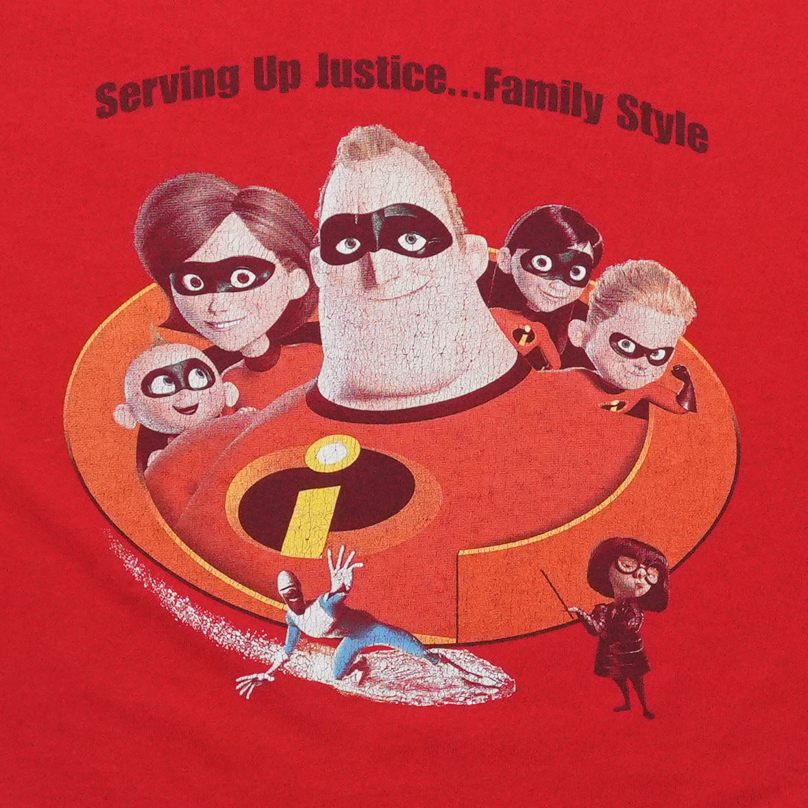 2005 The Incredibles DVD Promo Shirt Back Graphic