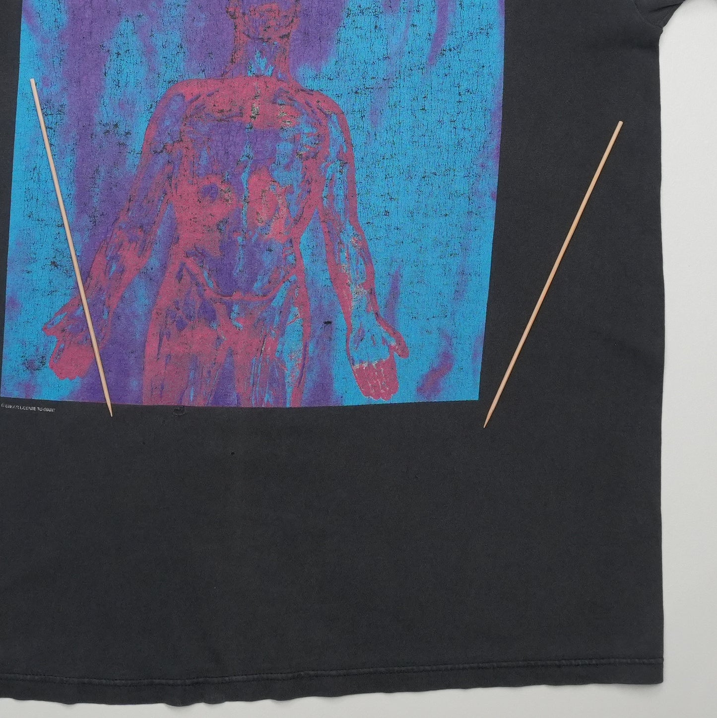 1990s Nirvana Sliver Shirt Back Graphic