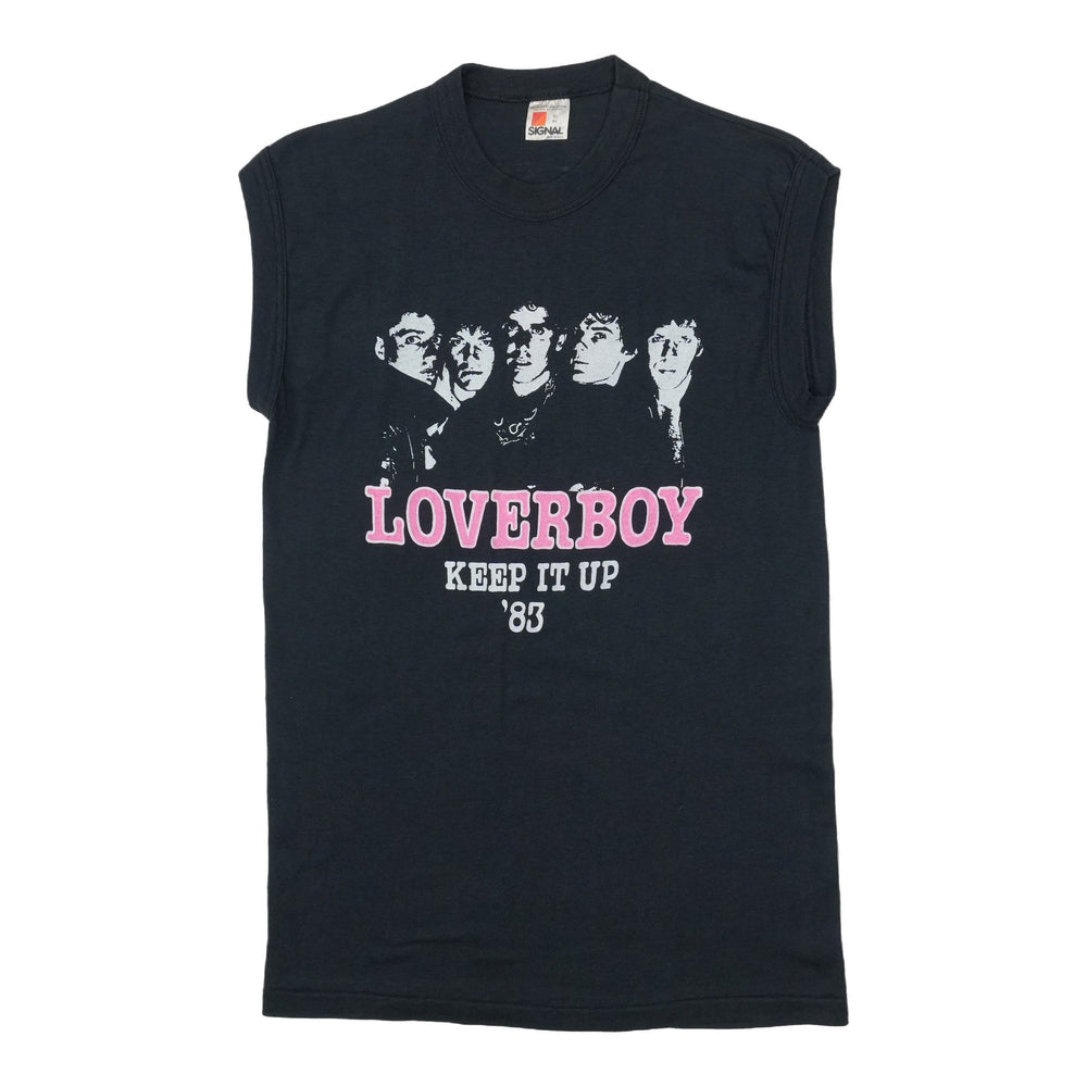 1983 Loverboy Keep It Up Tour Sleeveless Shirt Front